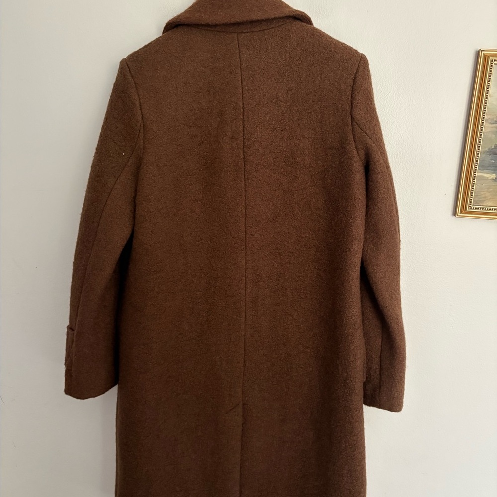 Andrew Marc Rich Regine Elegant Brown Trench Blazer Coat Women’s Medium NWT - Picture 6 of 6